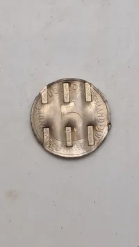 Tysk 5 Mark mønt - fejlslået/kasseret