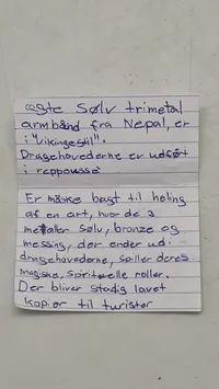 Ægte armbånd fra Napal se beskrivelse