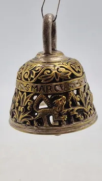 Vintage Brass Prayer Bell S Johannes S Lucas S Marcvs S Mathevs