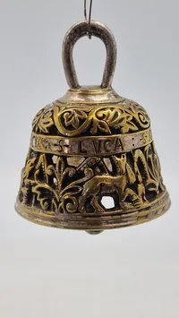 Vintage Brass Prayer Bell S Johannes S Lucas S Marcvs S Mathevs