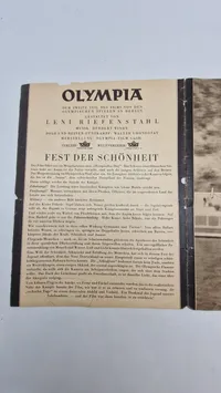 Originalt olympiade blad 1936