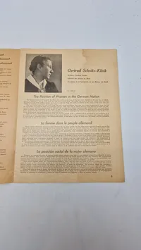 Originalt tysk kvindemagasin, "Das Magazin der Hausfrau
", som udkom som et særnummer i forbindelse med De Olympiske Lege i Berlin.