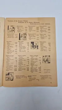 Originalt tysk kvindemagasin, "Das Magazin der Hausfrau
", som udkom som et særnummer i forbindelse med De Olympiske Lege i Berlin.