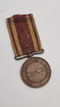 Original dansk krigsdeltager medalje 1848-50