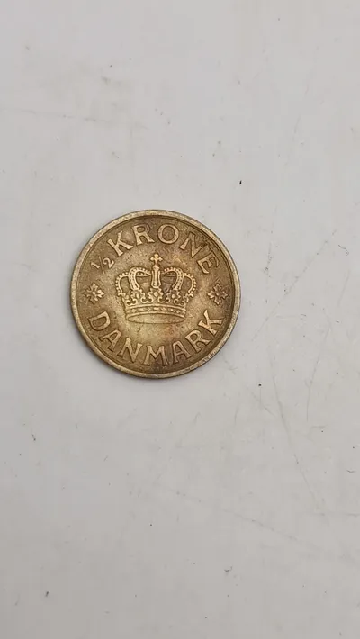 Original dansk 1/2 krone fra 1925