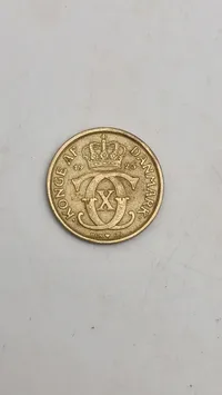 Original dansk 1/2 krone fra 1925