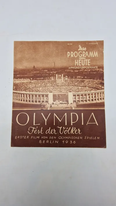 Originalt tysk olympiade blad 1936
