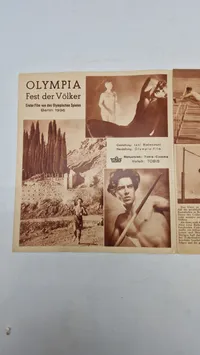 Originalt tysk olympiade blad 1936