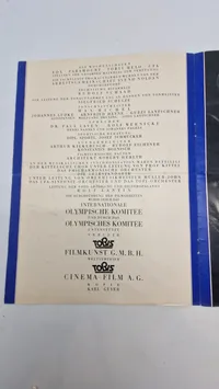 Originalt tysk olympiade blad 1936