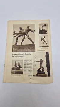 Originalt Hilf mit! Illustrierte deutsche Schülerzeitung" fra juni 1936. Magasinet var en del af "Berliner Illustrirte Zeitung" (BIZ)