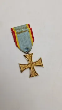 Originalt eks. af Mecklenburg-Schwerin Militære Fortjenstkors, 1. klasse, fra 1914. Dette er en militær dekoration, der blev genindført af Storhertug Friedrich Franz IV under Første Verdenskrig