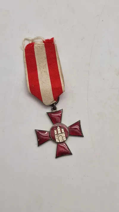 Originalt Hanseatenkreuz (Hanseatisk Kors) fra Hamburg.