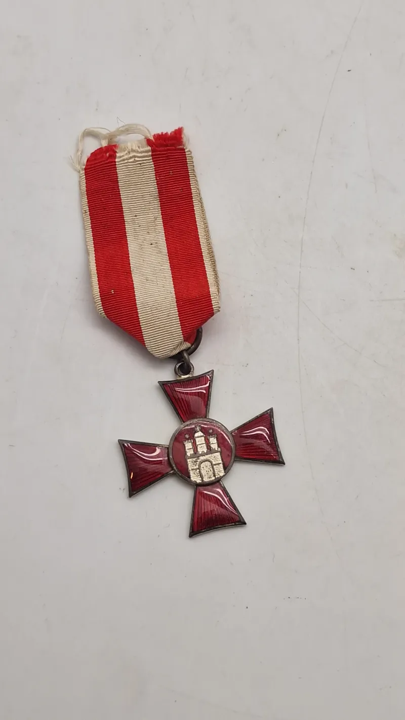 Originalt Hanseatenkreuz (Hanseatisk Kors) fra Hamburg.