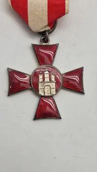 Originalt Hanseatenkreuz (Hanseatisk Kors) fra Hamburg.