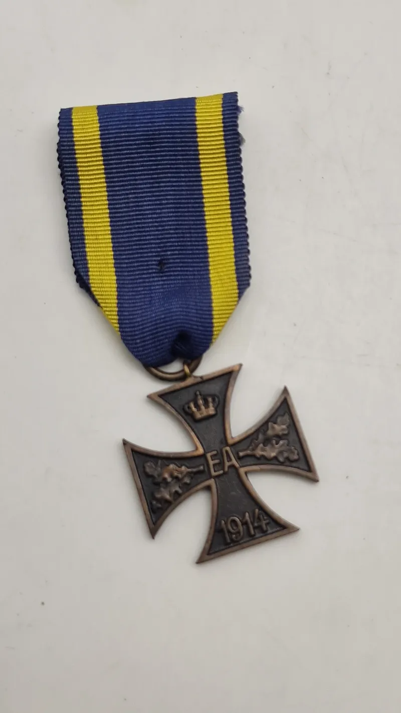 Originalt Braunschweigisches Kriegsverdienstkreuz fra Første Verdenskrig.