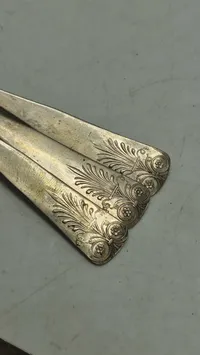 Samling 1800 tals Provins sølv - vægt på sidste billede