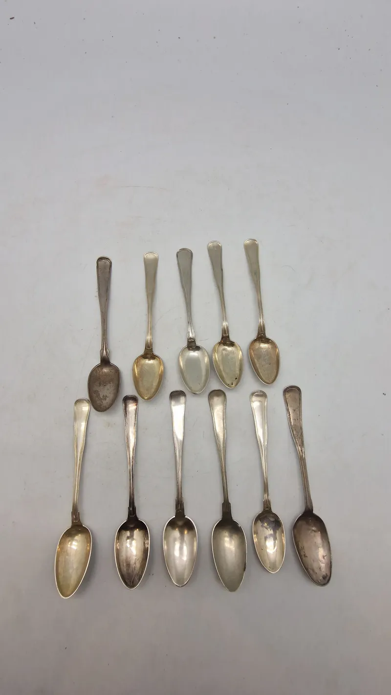Samling 1800 tals provins sølv - vægt på sidste billede