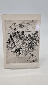 Samling polske billeder med kz motiver, ww2