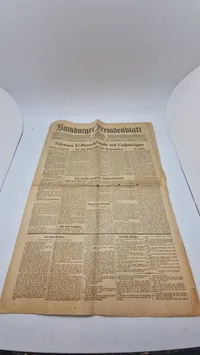 Originalt eks. af "Hamburger Fremdenblatt" fra 1943