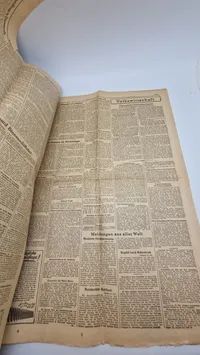 Originalt eks. af "Hamburger Fremdenblatt" fra 1943