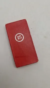 WW2 Tysk Treudienst 25 års medalje i æske. Original
