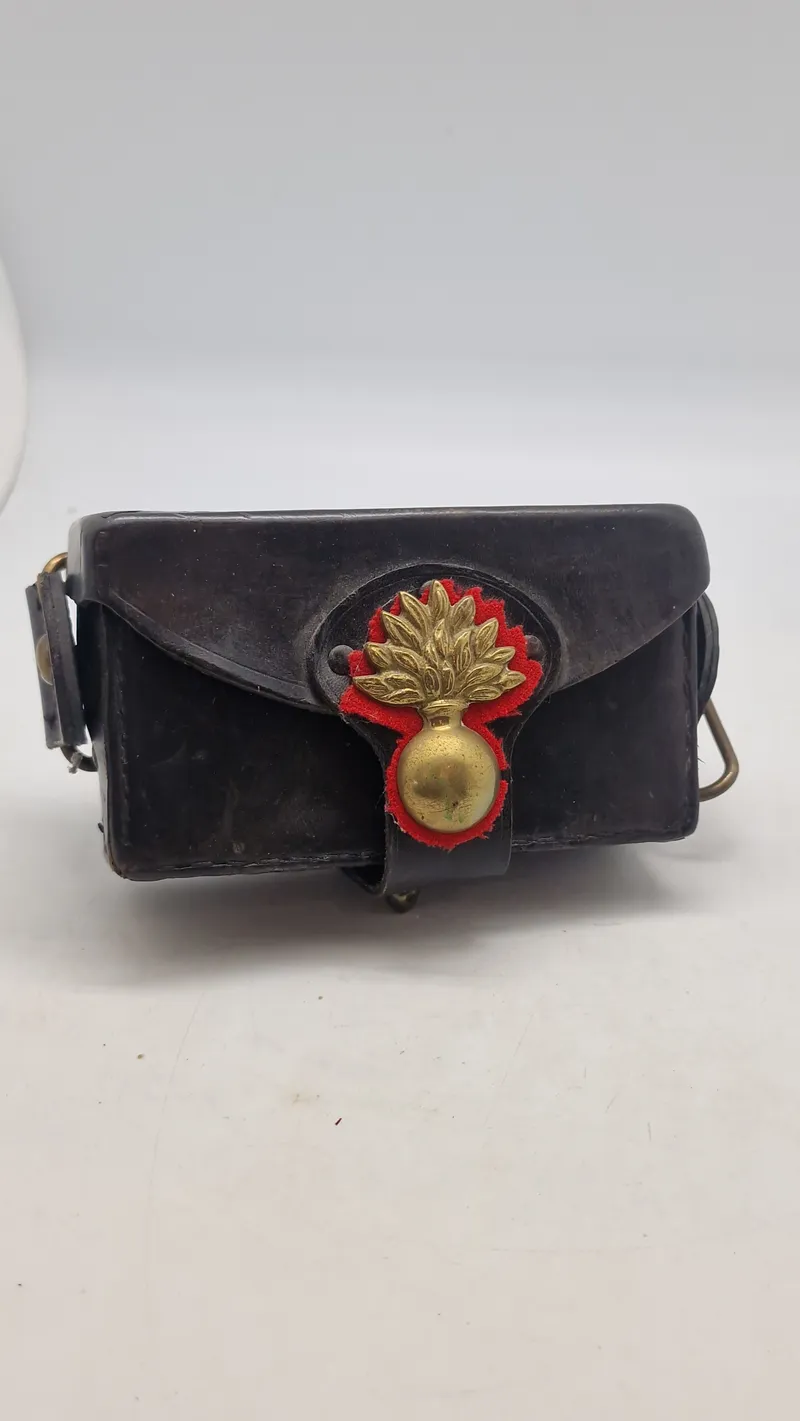 Original Italian WWII Carabinieri Leather Cartridge Carcano Ammo Pouch