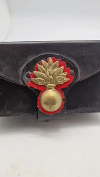 Original Italian WWII Carabinieri Leather Cartridge Carcano Ammo Pouch