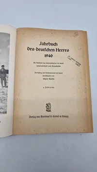 Original Jahrbuch des deutschen Heeres