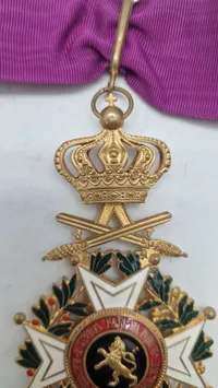 Originalt sjældent Belgisk kommandørkors (Leupold ordenen)
