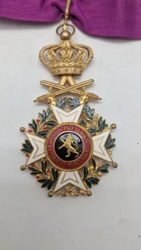 Originalt sjældent Belgisk kommandørkors (Leupold ordenen)
