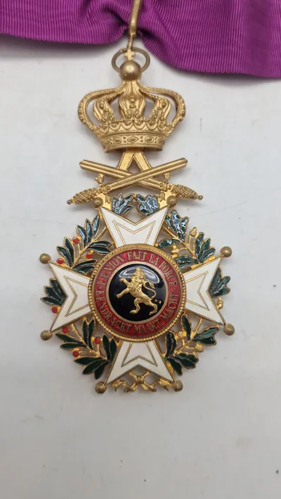 Originalt sjældent Belgisk kommandørkors (Leupold ordenen)