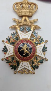 Originalt sjældent Belgisk kommandørkors (Leupold ordenen)