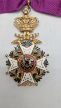 Originalt sjældent Belgisk kommandørkors (Leupold ordenen)