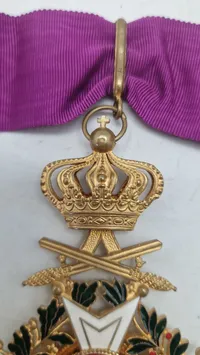 Originalt sjældent Belgisk kommandørkors (Leupold ordenen)