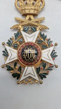 Originalt sjældent Belgisk kommandørkors (Leupold ordenen)