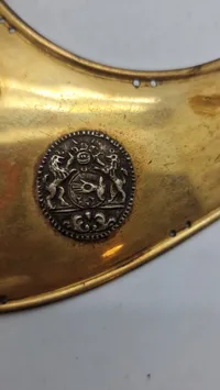 Sjælden original ringkrave fra det danske politi med historie