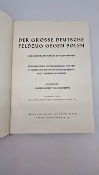 Original bog - "Der große deutsche Feldzug gegen Polen".
