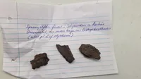 Originale granatsplinter fra Århus WW2 se beskrivelse