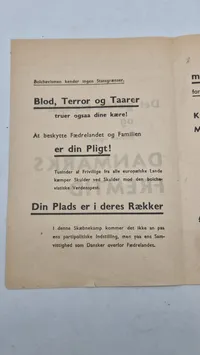 Original dansk hvervefolder til Waffen-SS