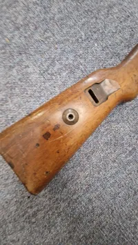 Originalt skæfte for tysk K98 riffel WW2