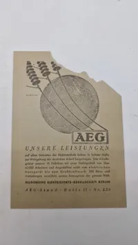 Originalt Vergünstigungs-Karte for "Ausstellung Berlin 1936 Deutschland"
