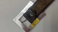 Originalt Vintage Argentina Gaucho Leather belt - prydet med mønter og pynt