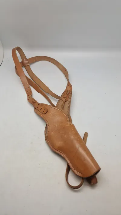 Skulder revolverhylster, kernelæder Colt