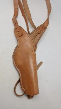 Skulder revolverhylster, kernelæder Colt