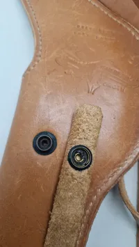 Skulder revolverhylster, kernelæder Colt
