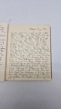 Original dansk dagbog der beskriver en del af besættelses årene fra 9 April 1940 til 1943