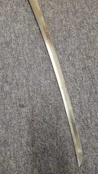 Nyere veludført Katana , med skarp klinge