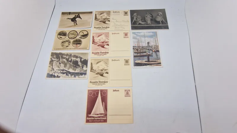 Samling originale postkort, olympiaden 1936