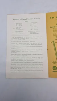 Originalt officielt program for en international hockeykamp mellem England og Tyskland, der blev spillet lørdag den 28. marts 1936 på Warwickshire County Cricket Ground.