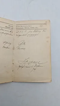 Originalt tysk ww1 militær pas